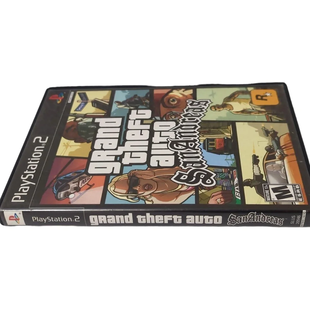 Grand Theft Auto San Andreas‎ PS2 PlayStation 2 - Complete + Manual CIB